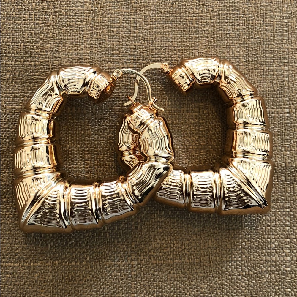 Gold Bamboo earrings